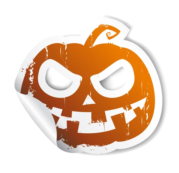 Halloween klistermärke. — Stock vektor