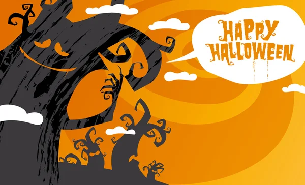 Gelukkige Halloween achtergrond. — Stockvector