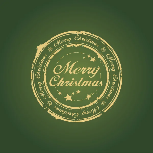 Merry Christmas stamp — Stock Vector