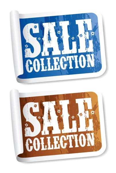 Vente collection autocollants — Image vectorielle