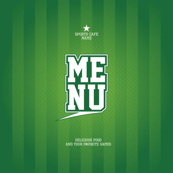 spor bar menü kartı şablonu.