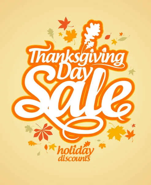 Vente de Thanksgiving Day . — Image vectorielle