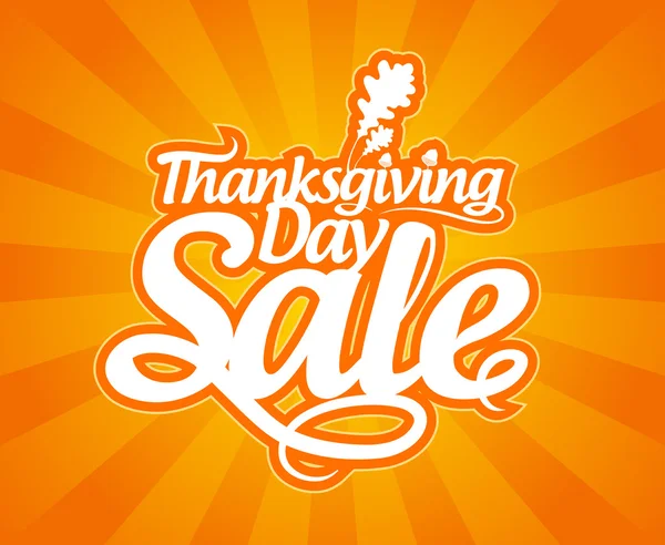 Thanksgiving day verkoop. — Stockvector