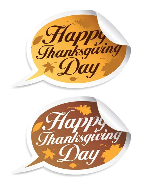 Stickers Joyeux Thanksgiving . — Image vectorielle