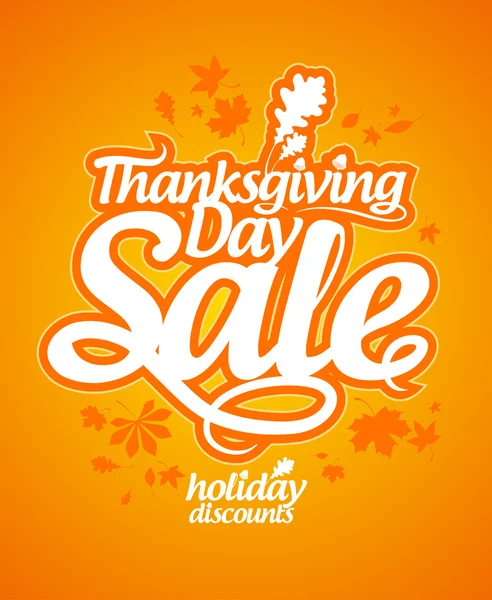 Thanksgiving Day sale. — Stock Vector