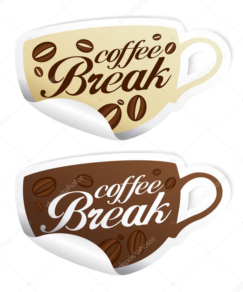 Coffee Break stickers.