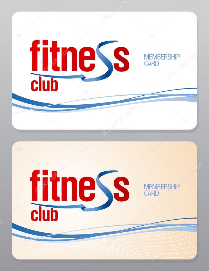 Fitness club membership card. Stock Vector Image by ©slena #22 Pertaining To Gym Membership Card Template