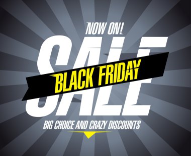 Black friday sale design. clipart
