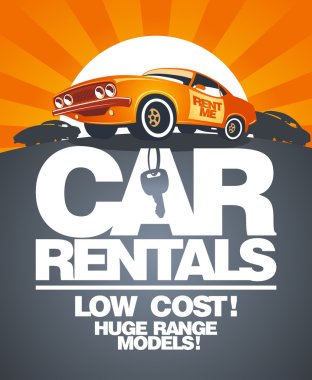Car rentals design template.