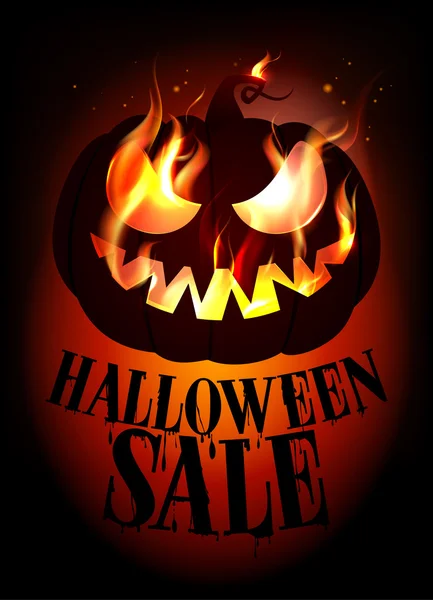 Halloween verkoop ontwerp. — Stockvector