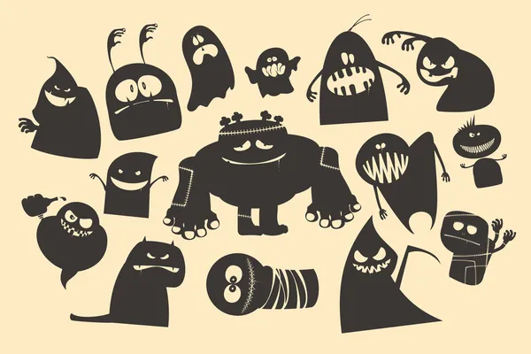 Fantômes d'Halloween . — Image vectorielle