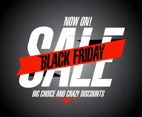 Black friday sale banner. — Stock Vector