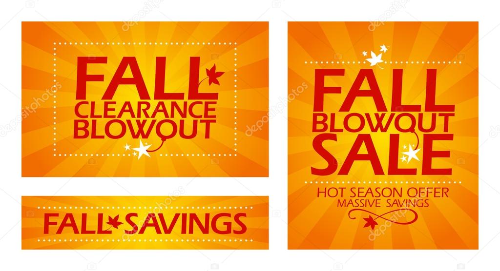 Fall clearance sale banners. Stock Vector Image by ©slena 32617153
