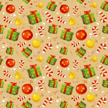 geleneksel semboller ile Noel desen.