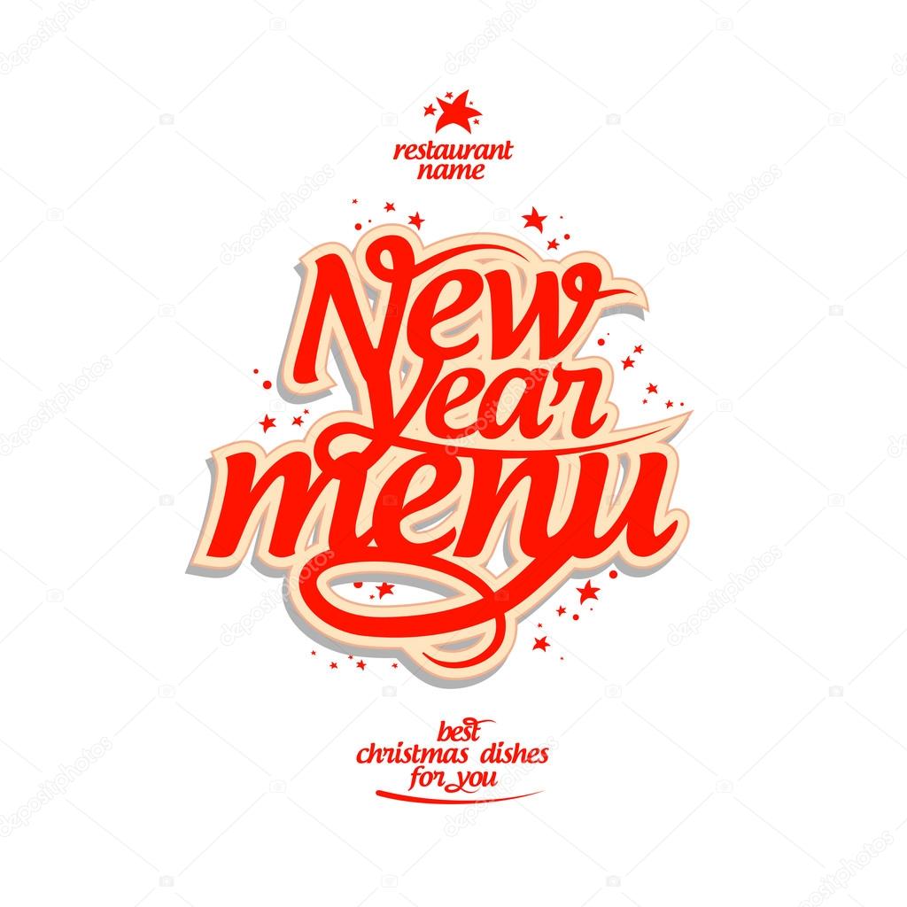 New Year menu.