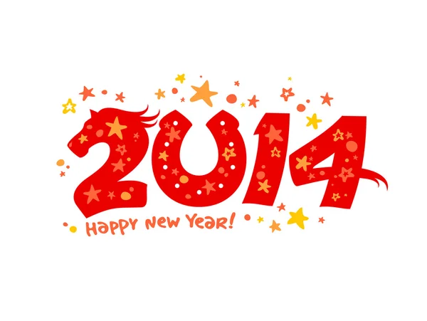 Новый год 2014 . — стоковый вектор