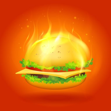 sıcak burger tasarım.