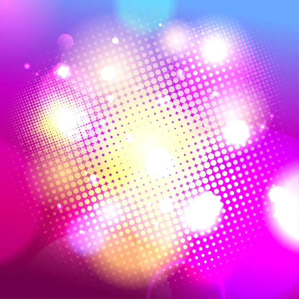 Pink dotted bokeh background. — Stock Vector