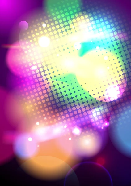 Fond bokeh pop-art lumineux . — Image vectorielle