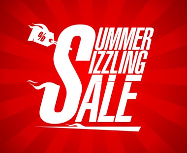Summer sizzling sale design clipart