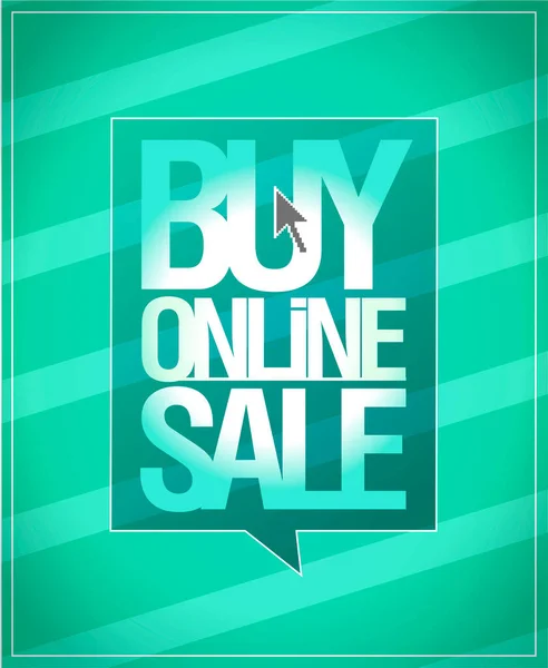 Buy Online Sale Vector Web Banner Design Mockup — 스톡 벡터