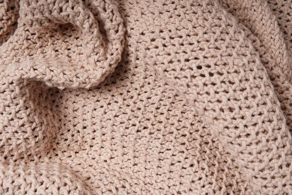 Knitted Linen Canvas Background Fashion Closeup Backdrop — Photo