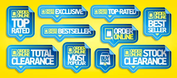 Bestel Online Stickers Set Best Beoordeeld Exclusief Bestseller Stock Totale — Stockvector