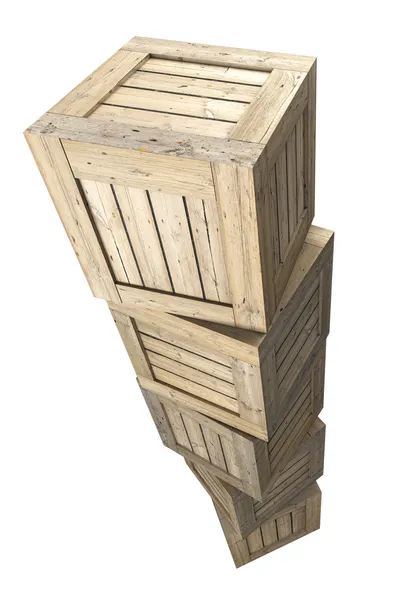 Drewniane skrzynie — Zdjęcie stockowe