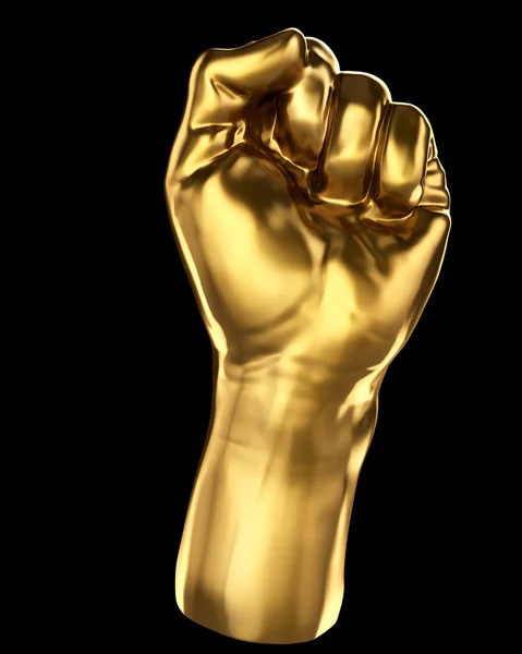 Gold fist — Stock Photo, Image