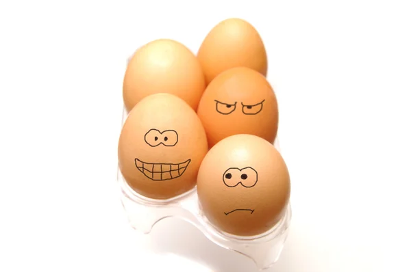 Funny eggs collection — Stock Photo, Image