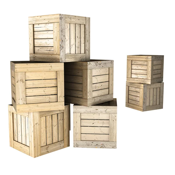 Wooden box Stock Photo