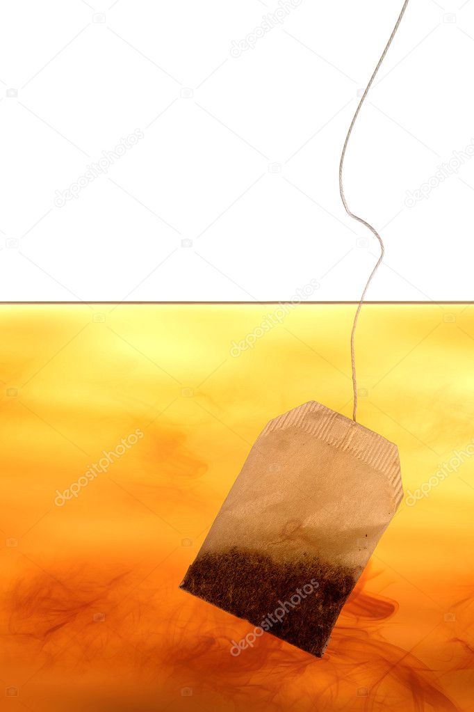 Tea bag in water — Stock Photo © Kasza 13890925