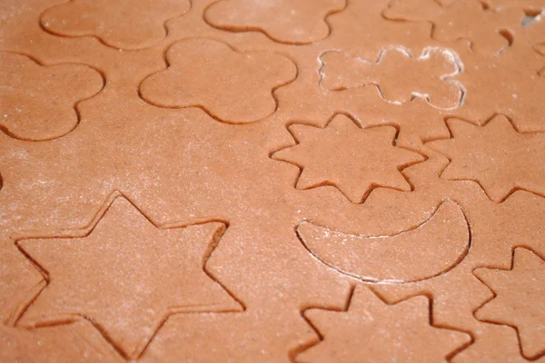 Galletas de jengibre caseras con diferentes formas — Foto de Stock