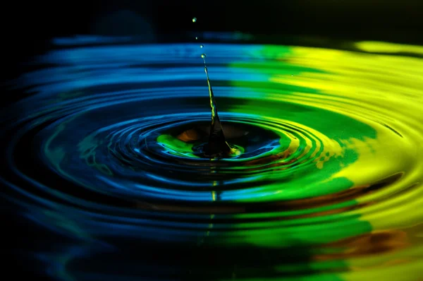 Goutte d'eau éclaboussure gros plan — Photo