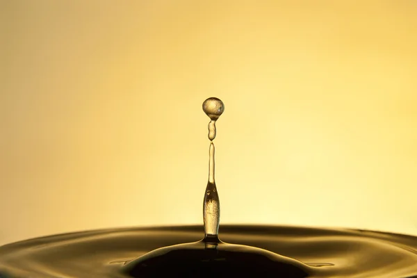 Water drop splash close up — Stock Photo, Image