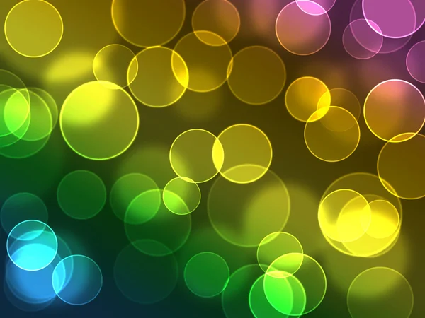 Color Bokeh against a dark background for use at graphic design — Stock Photo, Image