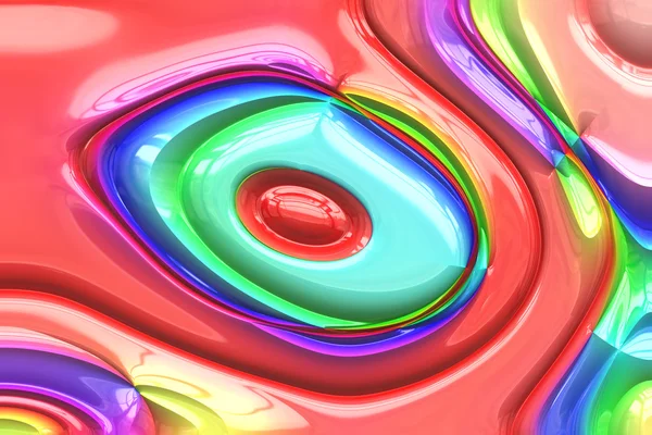 Abstract colorful background made of glossy rainbow colored plas — Stock Photo, Image