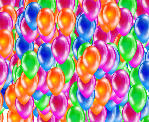 Bakgrund av glänsande färgade ballonger. — Stockfoto