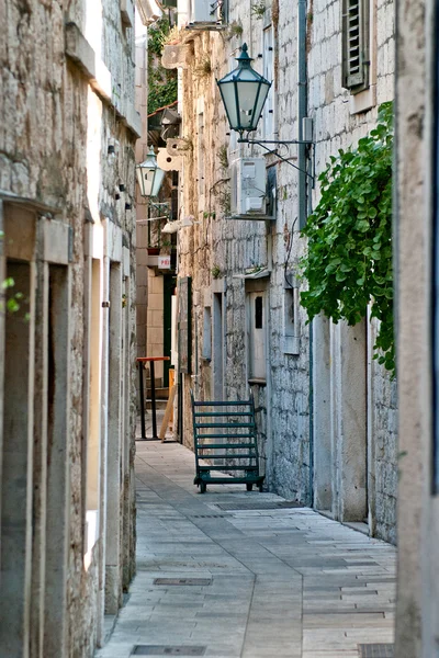 Street in the small town in Croatia — Stock Photo, Image