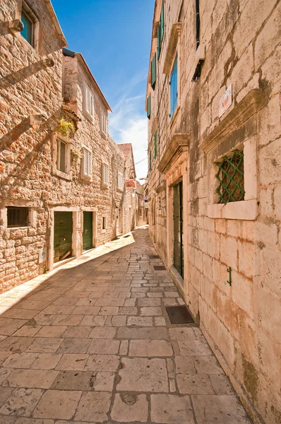 Street in the small town in Croatia — Stock Photo, Image