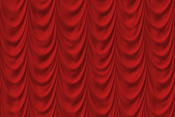 Entwässert, den Vorhang auf der Bühne gesenkt. — Stockfoto