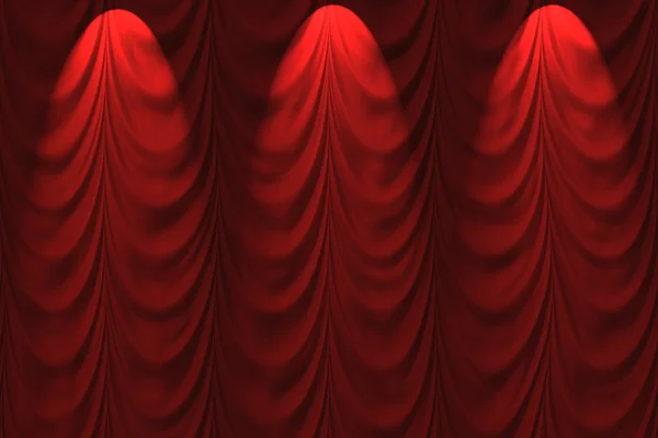 Drained, lowered the curtain on the stage. — Stock Photo, Image