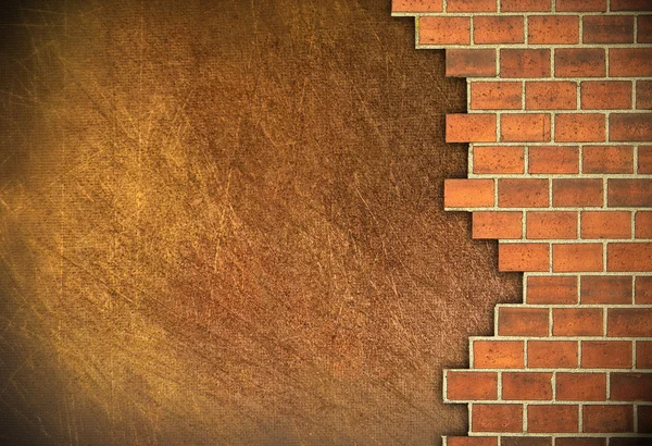 Brick and plaster wall. — Stock Photo, Image