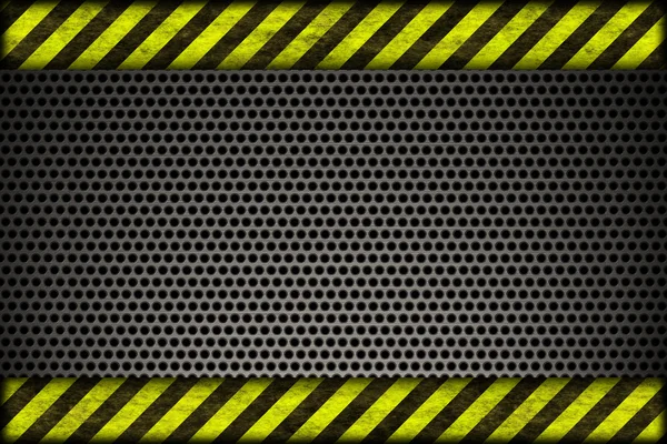 Hazard background. warning lines, black and yellow. — Stock Photo, Image