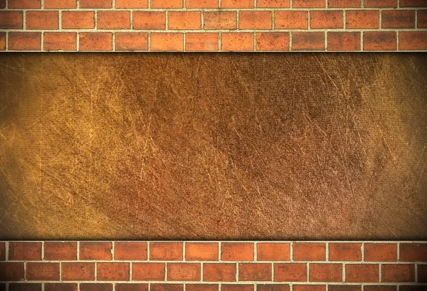 Tegel och gips vägg. — Stockfoto