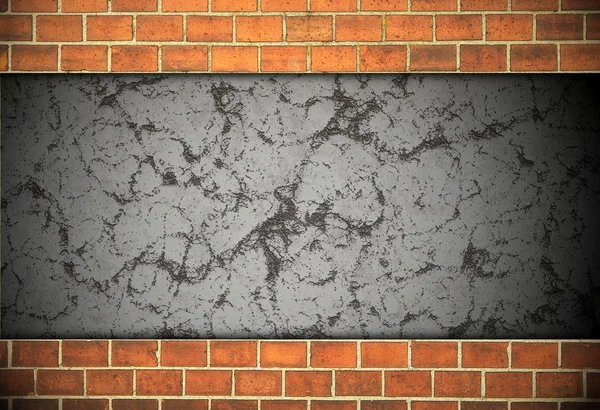 Brick and plaster wall. — Stock Photo, Image