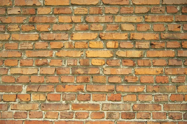 오래 된 벽돌 벽입니다. 벽돌 질감. — 스톡 사진