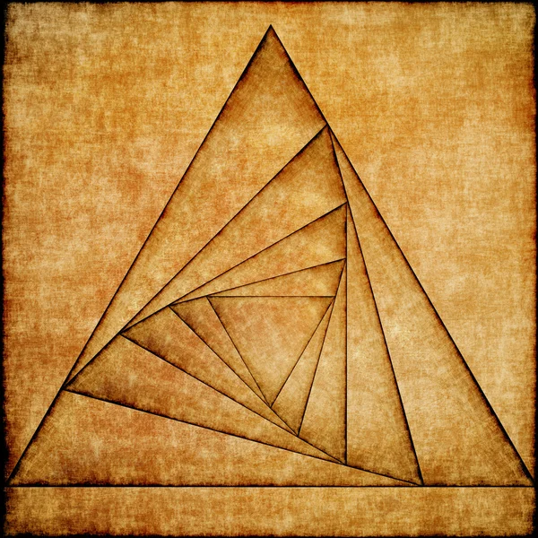 抽象三角形螺旋. — 图库照片