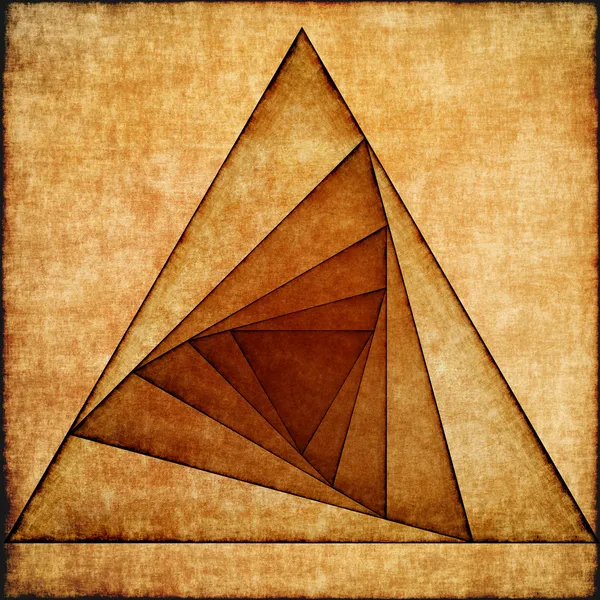 Abstract triangle spiral. — Stock Photo, Image