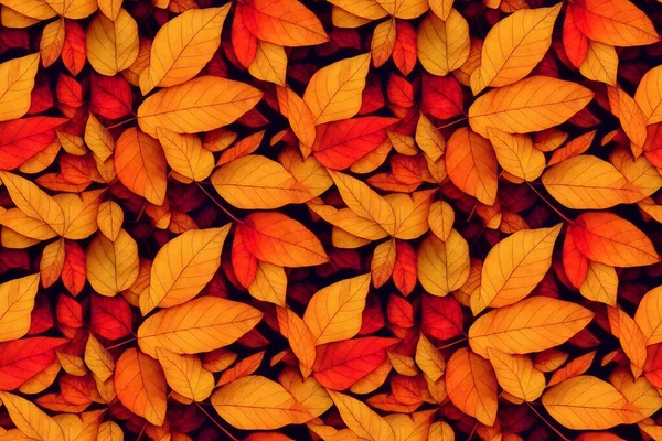 Tapete Mit Herbstlaubmotiv — Stockfoto